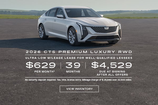 2026 CT5 PREMIUM LUXURY. Ultra low mileage lease for well-qualified lessees. $629 per month. 39 m...